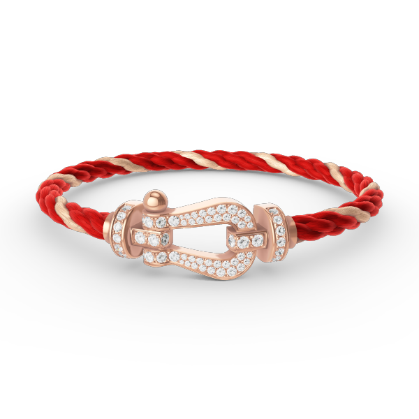 Mystic FORCE LARGE HORSESHOE FULL DIAMOND BRACELET ROSE GOLD