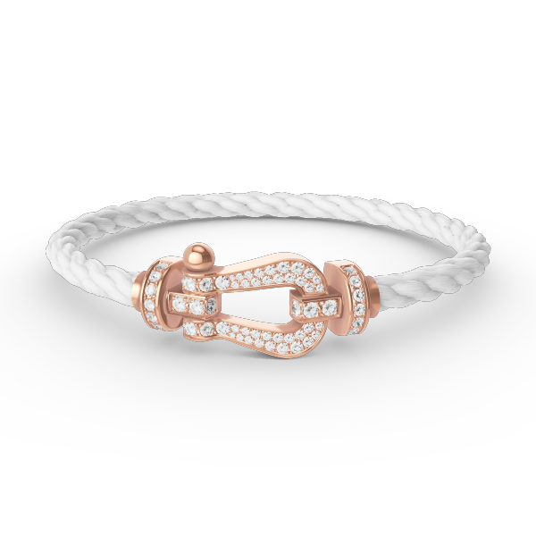 Mystic FORCE LARGE HORSESHOE FULL DIAMOND BRACELET ROSE GOLD