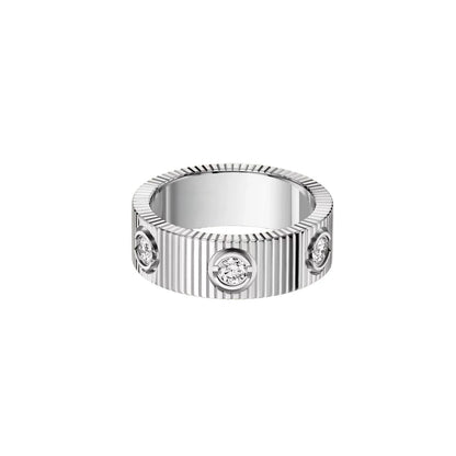 Mystic NEW MODEL LOVE 6.5 MM RING ，6 DIAMONDS