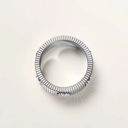 Mystic NEW MODEL LOVE 6.5 MM RING ，6 DIAMONDS