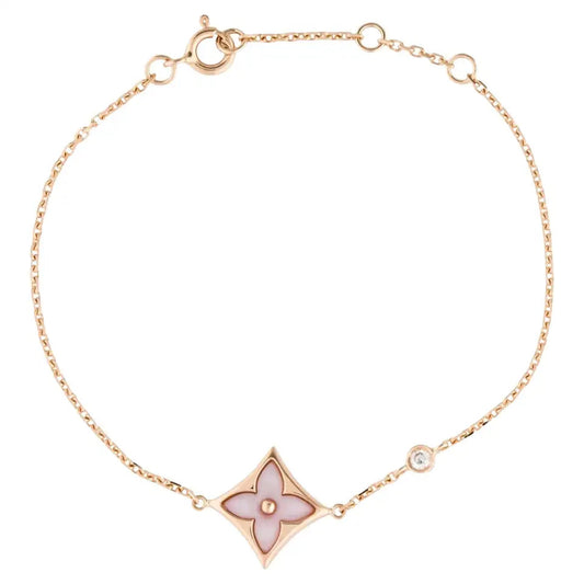 Mystic STAR 1 DIAMOND PINK GOLD BRACELET