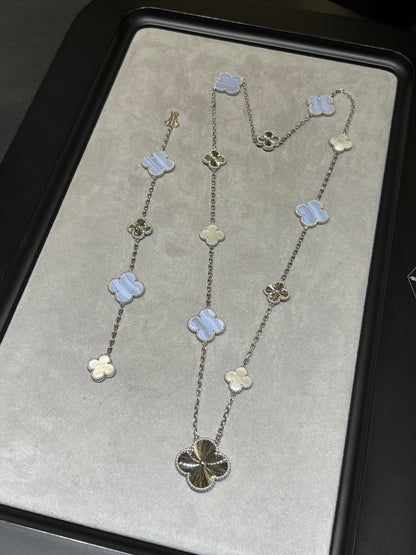 [Mystic ] 25 NEW CLOVER 15 MOTIFS PURPLE CHALCEDONY