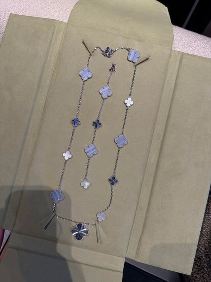 [Mystic ] 25 NEW CLOVER 15 MOTIFS PURPLE CHALCEDONY