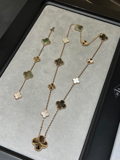 [Mystic ] 25 NEW CLOVER 15 MOTIFS GRAY MOTHER-OF-PEARL