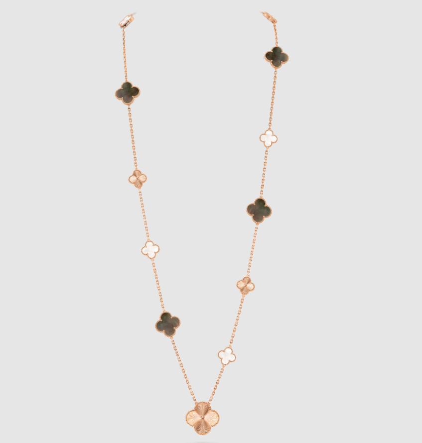[Mystic ] 25 NEW CLOVER 15 MOTIFS GRAY MOTHER-OF-PEARL