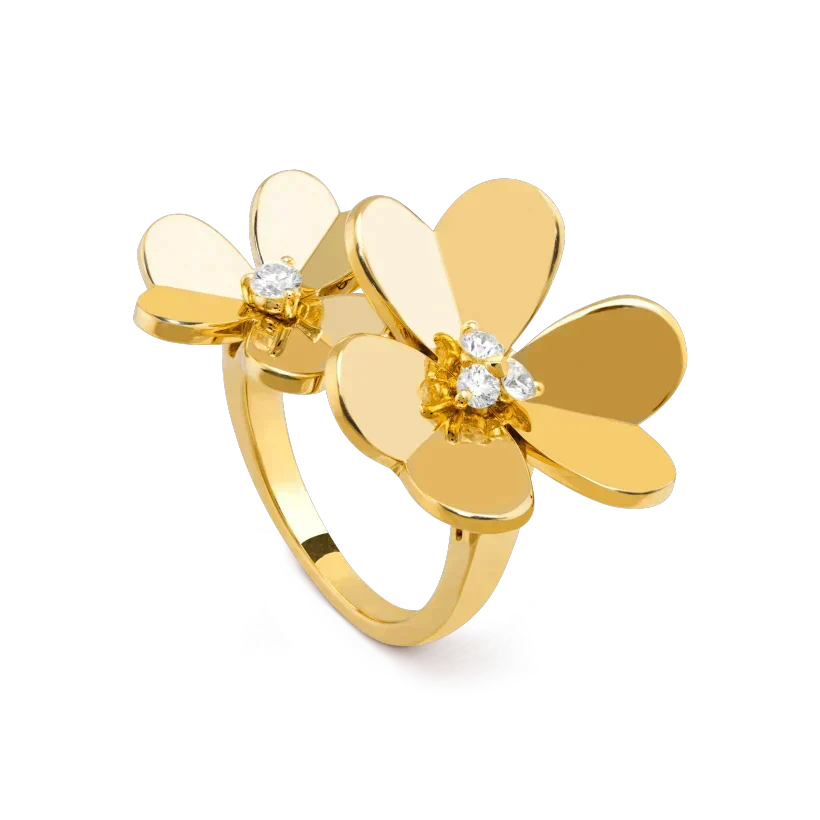 Mystic CLOVER COMOS GOLD DIAMOND RING