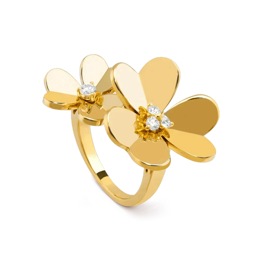 Mystic CLOVER COMOS GOLD DIAMOND RING