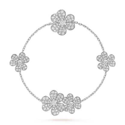 Mystic FRIVOLE SILVER 5 FLOWERS BRACELET