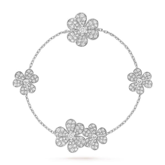 Mystic FRIVOLE SILVER 5 FLOWERS BRACELET