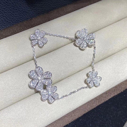 Mystic FRIVOLE SILVER 5 FLOWERS BRACELET