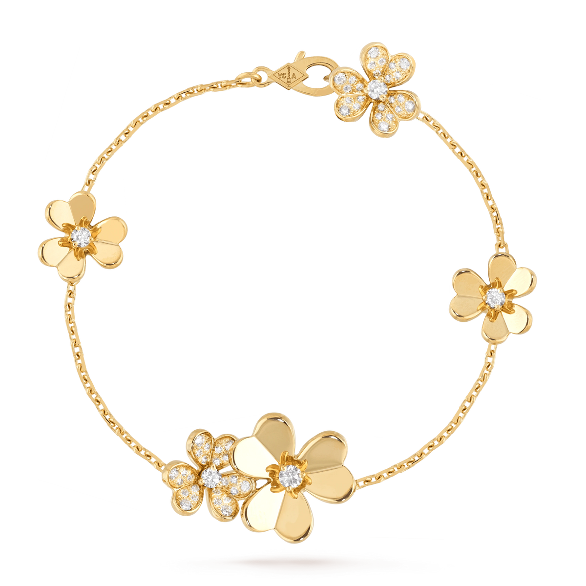 Mystic FRIVOLE GOLD 5 FLOWERS BRACELET