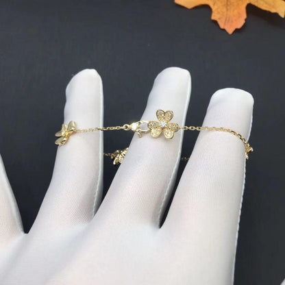 Mystic FRIVOLE GOLD 5 FLOWERS BRACELET
