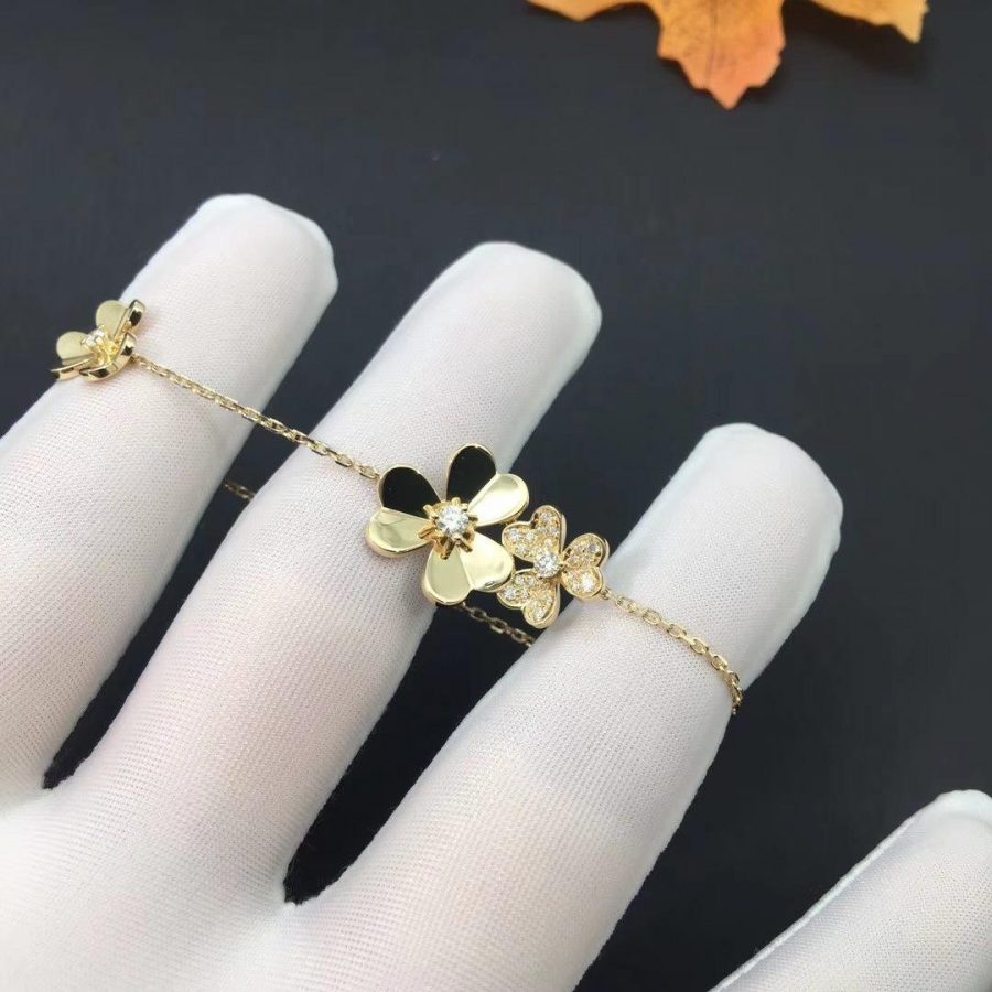 Mystic FRIVOLE GOLD 5 FLOWERS BRACELET