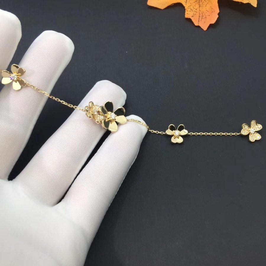 Mystic FRIVOLE GOLD 5 FLOWERS BRACELET
