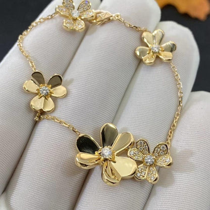 Mystic FRIVOLE GOLD 5 FLOWERS BRACELET