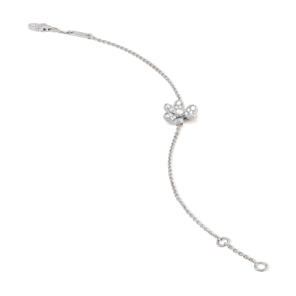 Mystic FRIVOLE SILVER FLOWER DIAMOND BRACELET