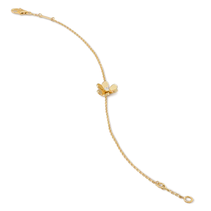 Mystic FRIVOLE GOLD FLOWER PINK MALACHITE BRACELET
