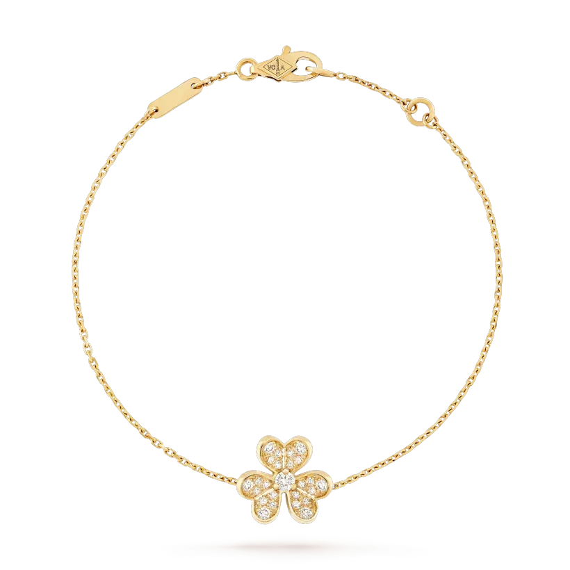 Mystic FRIVOLE GOLD FLOWER DIAMOND BRACELET
