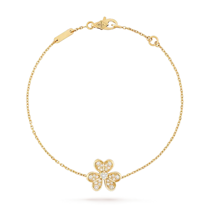 Mystic FRIVOLE GOLD FLOWER DIAMOND BRACELET