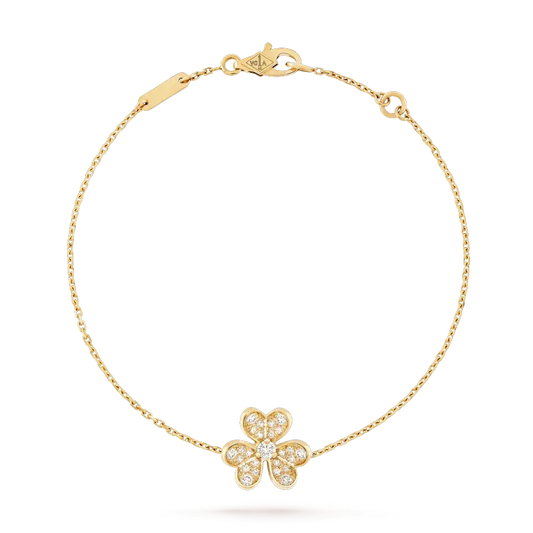 Mystic FRIVOLE GOLD FLOWER DIAMOND BRACELET