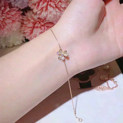 Mystic FRIVOLE GOLD FLOWER DIAMOND BRACELET
