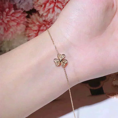 Mystic FRIVOLE GOLD FLOWER DIAMOND BRACELET