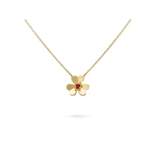 Mystic FRIVOLE GOLD FLOWER NECKLACE