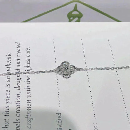Mystic CLOVER  SINGLE FLOWER BRACELET SILVER