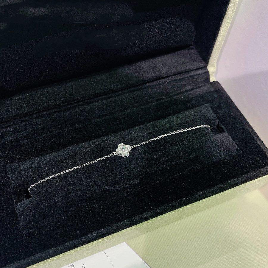 Mystic CLOVER  SINGLE FLOWER BRACELET SILVER