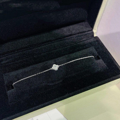 Mystic CLOVER  SINGLE FLOWER BRACELET SILVER