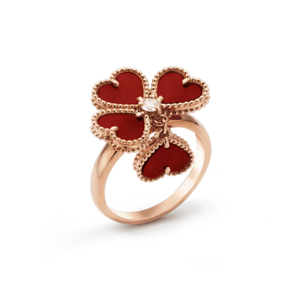 Mystic SWEET CLOVER CARNELIAN RING
