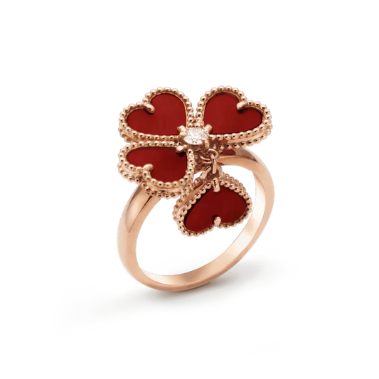 Mystic SWEET CLOVER CARNELIAN RING