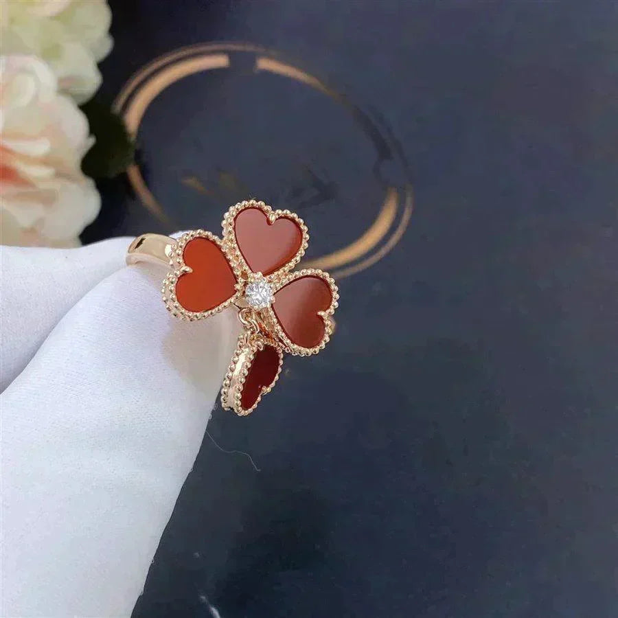 Mystic SWEET CLOVER CARNELIAN RING