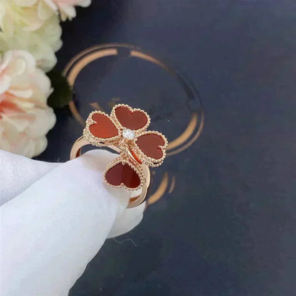 Mystic SWEET CLOVER CARNELIAN RING