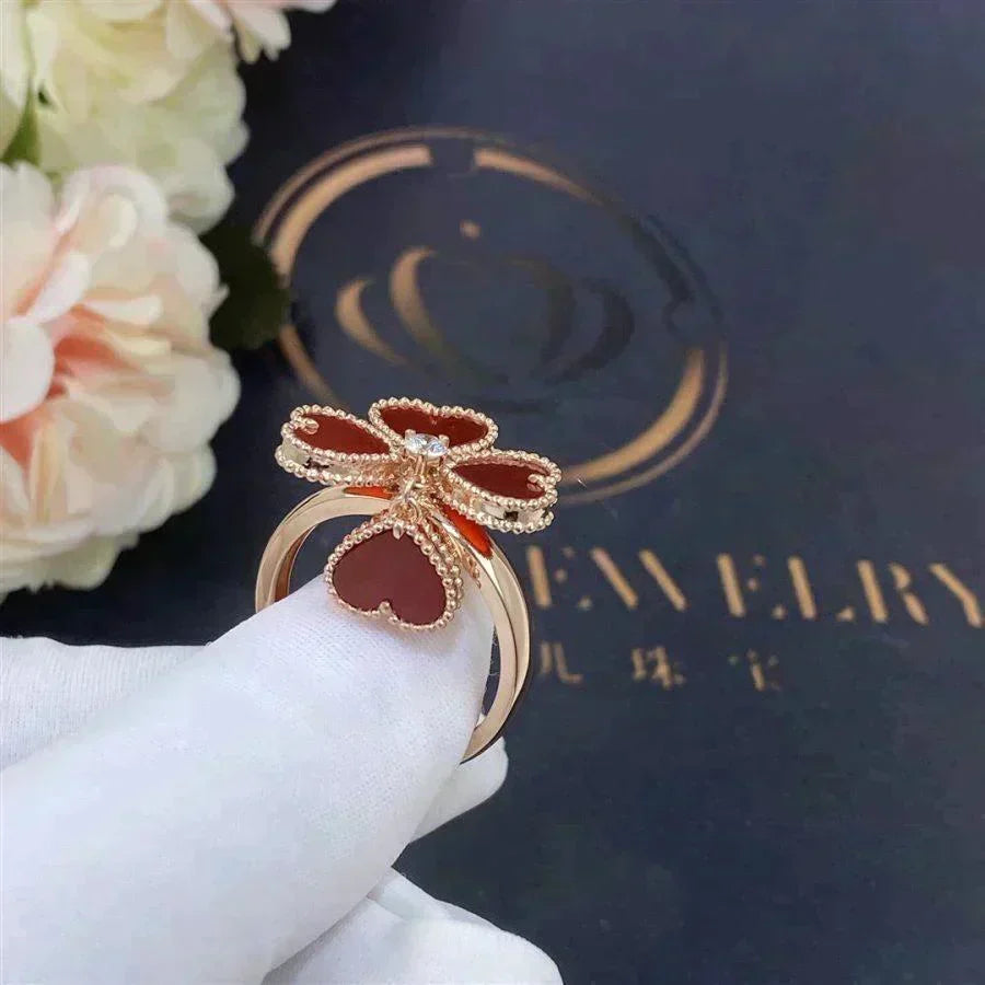 Mystic SWEET CLOVER CARNELIAN RING