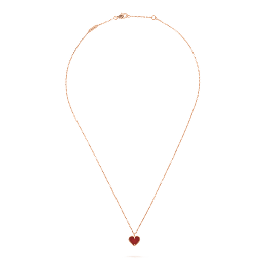 Mystic SWEET CLOVER CARNELIAN HEART NECKLACE