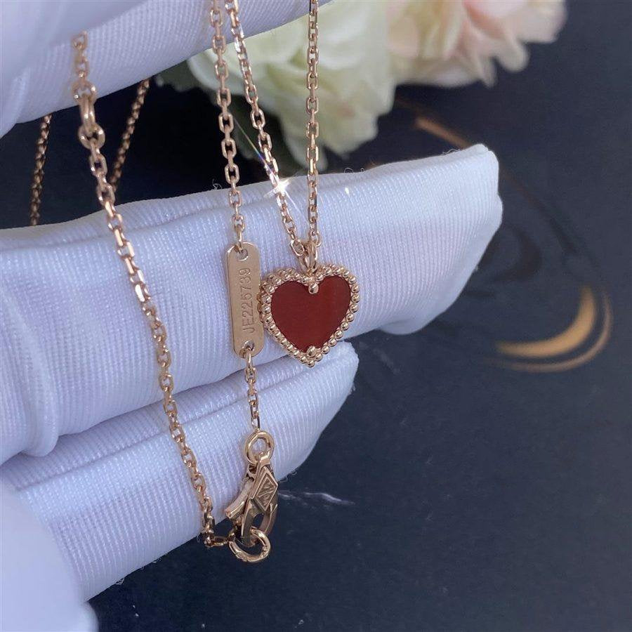 Mystic SWEET CLOVER CARNELIAN HEART NECKLACE
