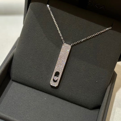 [Mystic]MY FIRST DIAMOND PAVED NECKLACE