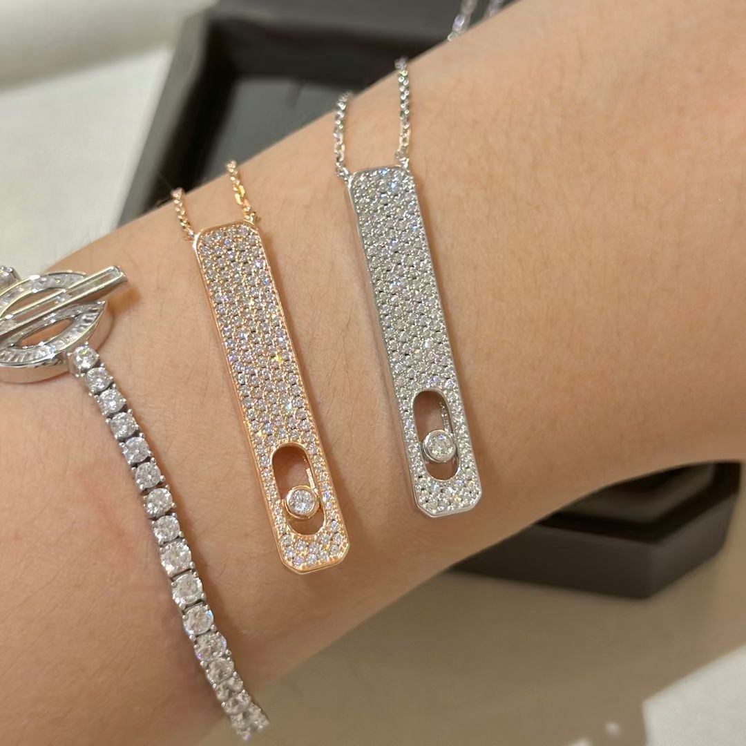 [Mystic]MY FIRST DIAMOND PAVED NECKLACE