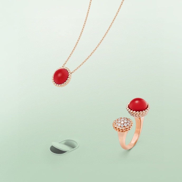 Mystic PERLEE COULEURS DIAMOND ROSE GOLD BETWEEN THE FINGER RING