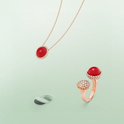 Mystic PERLEE COULEURS DIAMOND ROSE GOLD BETWEEN THE FINGER RING