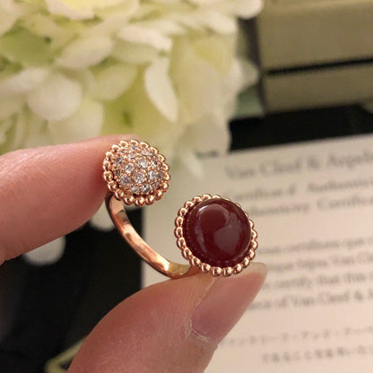 Mystic PERLEE COULEURS DIAMOND ROSE GOLD BETWEEN THE FINGER RING