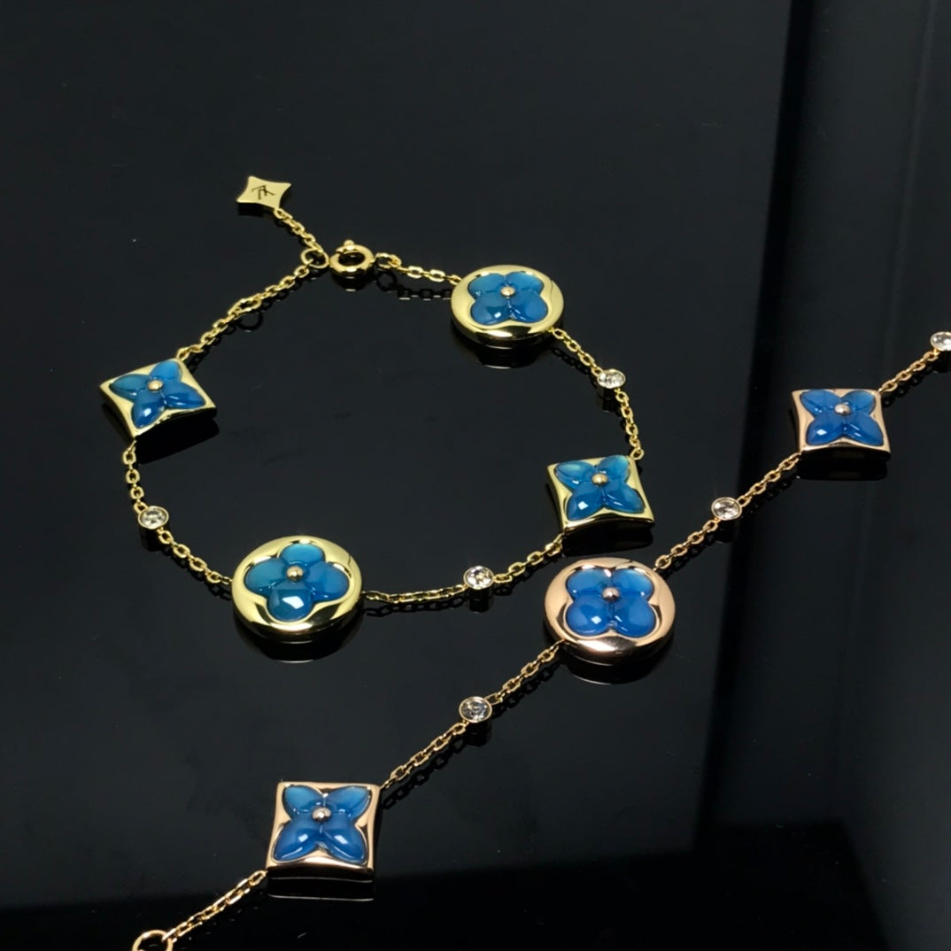 Mystic STAR AND SUN 4 MOTIF BLUE BRACELET