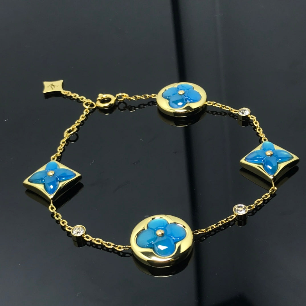 Mystic STAR AND SUN 4 MOTIF BLUE BRACELET