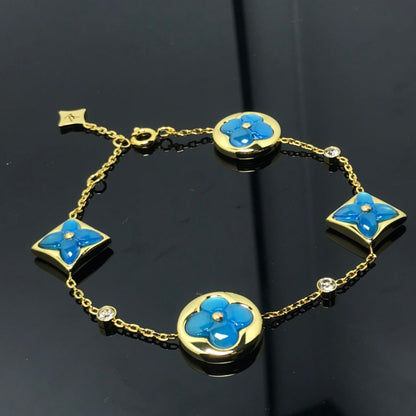 Mystic STAR AND SUN 4 MOTIF BLUE BRACELET