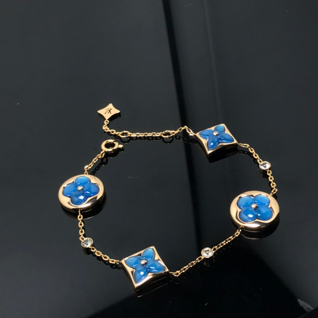 Mystic STAR AND SUN 4 MOTIF BLUE BRACELET