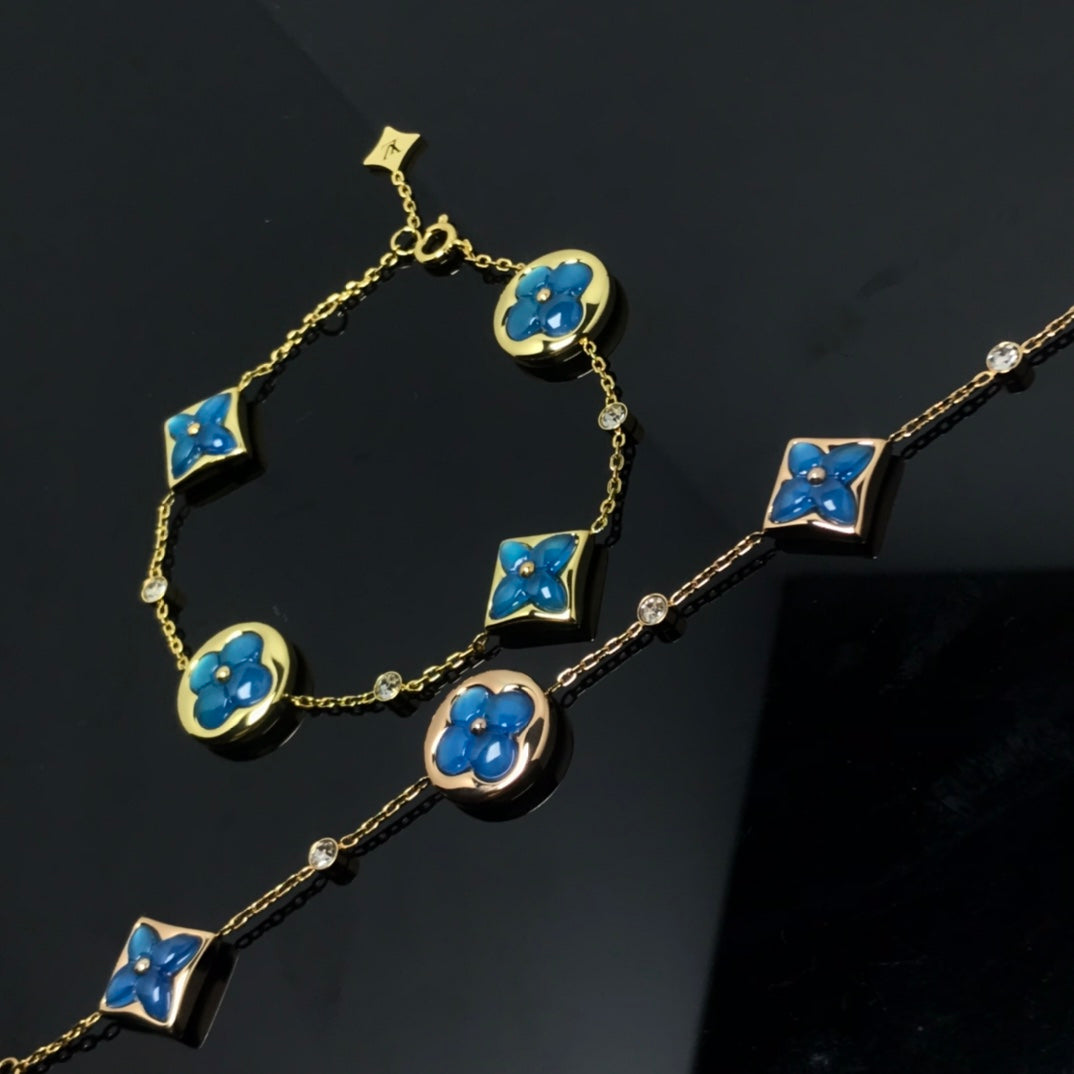 Mystic STAR AND SUN 4 MOTIF BLUE BRACELET