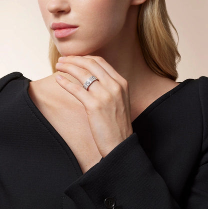 Mystic NEW MODEL LOVE 6.5 MM RING ，6 DIAMONDS