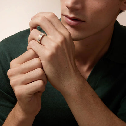 Mystic NEW MODEL LOVE 6.5 MM RING ，6 DIAMONDS