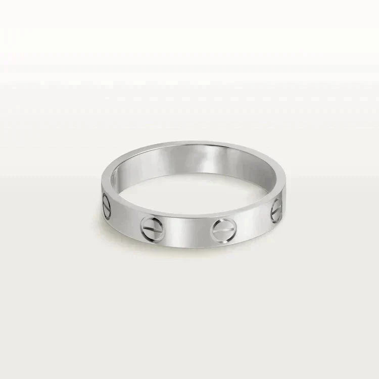 Mystic LOVE RING 4MM 1 DIAMOND SILVER
